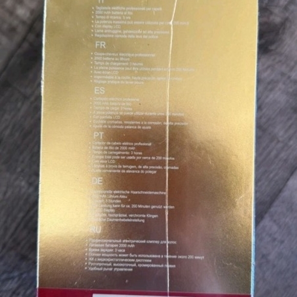 Gold Cordless Hair Clipper with Accessories - Picture 3 of 3